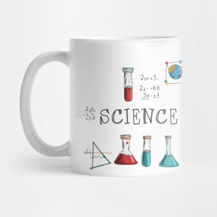 "Scientific Whirlwind: Kids' Pencil Exploration" - Funny Science Nerd Mug